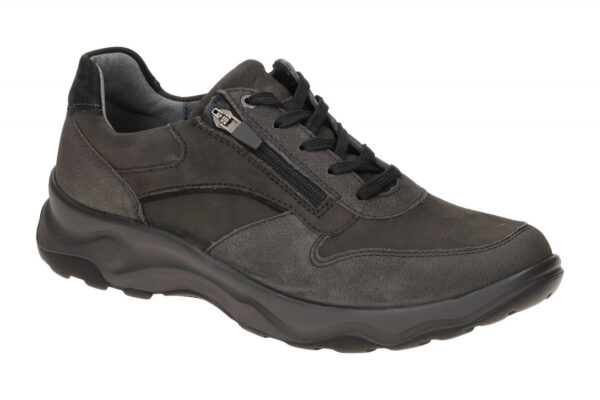 Waldl?ufer H 718006 310 696 dunkel-grau - bequeme Halbschuhe f?r Herren