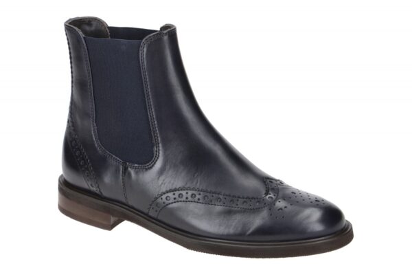 Paul Green 8070-03 dunkel-blau - elegante Stiefelette f?r Damen