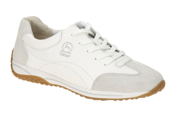 Gabor FLORENZ 66.385.51 wei? - bequeme Halbschuhe f?r Damen