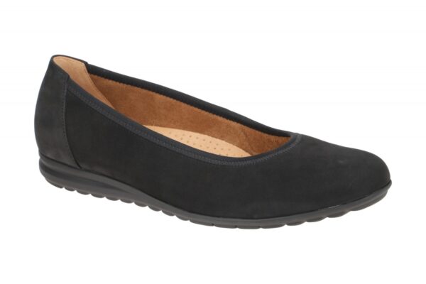 Gabor 72.620.47 schwarz - Ballerina - Halbschuhe - Slipper f?r Damen