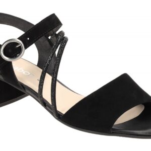 Gabor 41.771.17 schwarz - Riemchen Sandale f?r Damen