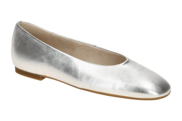 Gabor 64.140.61 silber - Ballerina - Halbschuhe - Slipper f?r Damen