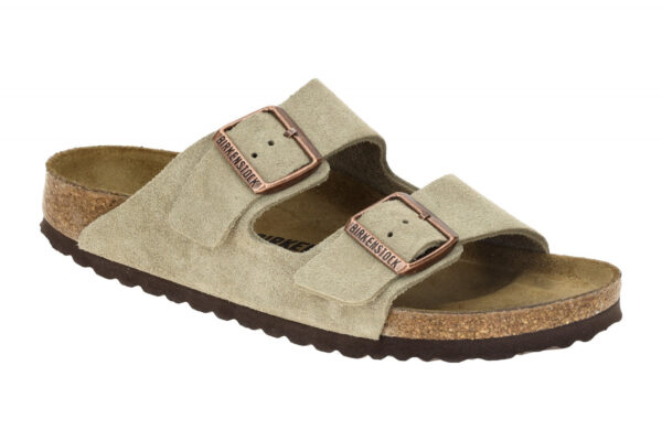 Birkenstock ARIZONA BS 51463 taupe - bequeme Pantolette f?r Damen