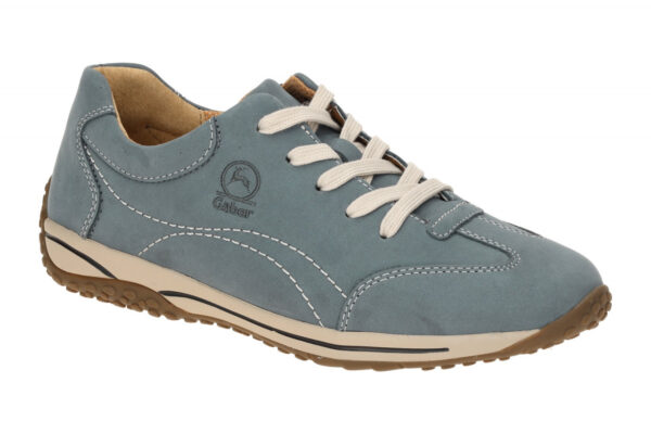 Gabor FLORENZ 66.385.36 blau - bequeme Halbschuhe f?r Damen