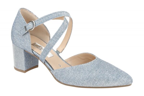 Gabor 61.343.66 hell-blau - Riemchen Pumps f?r Damen