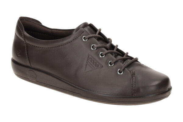 Ecco SOFT 2.0 20650301178 dunkel-braun - bequeme Halbschuhe f?r Damen