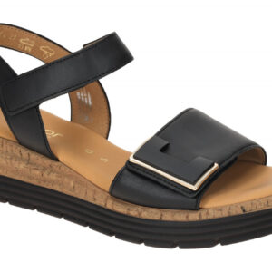 Gabor GENUA 62.700.57 schwarz - Riemchen Sandale f?r Damen