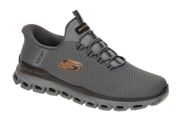 Skechers GLIDE STEP 233010 CCOR dunkel-grau - sportliche Slipper f?r Herren