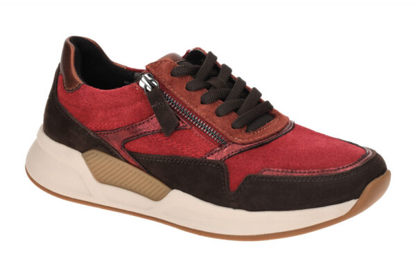 Gabor ROLLINGSOFT 76.957.42 bordo - sportliche Halbschuhe f?r Damen