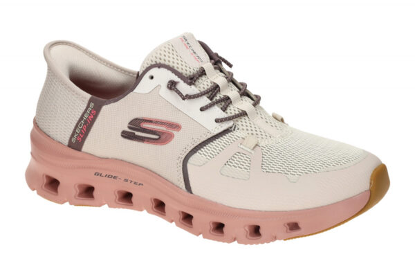 Skechers GLIDE STEP 150420 TPMT beige - sportliche Slipper f?r Damen