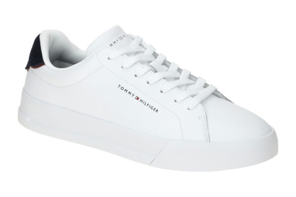 Tommy Hilfiger TH COURT LTH DETAIL ESS FM05367 0LD wei? - Sneakers f?r Herren