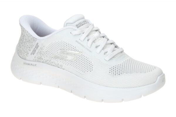 Skechers GO WALK FLEX 125503 WHT wei? - bequeme Slipper f?r Damen