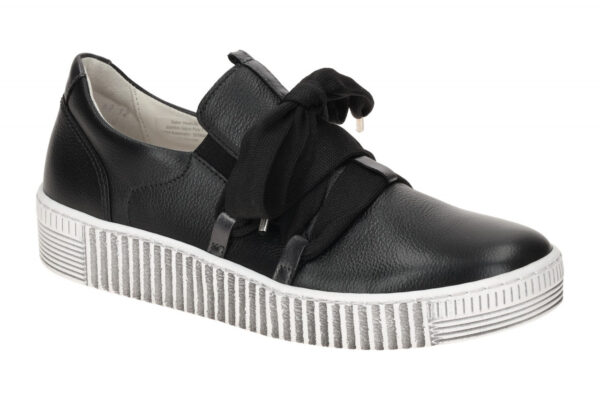 Gabor 73.333.27 schwarz - sportliche Slipper f?r Damen