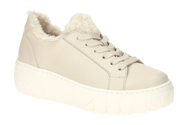 Gabor 73.221.22 beige - sportliche Halbschuhe f?r Damen