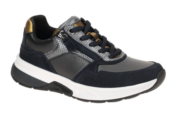 Gabor ROLLINGSOFT 76.847.46 dunkel-blau - bequeme Halbschuhe f?r Damen