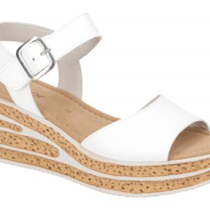 Gabor 64.651.21 wei? - Riemchen Sandale f?r Damen