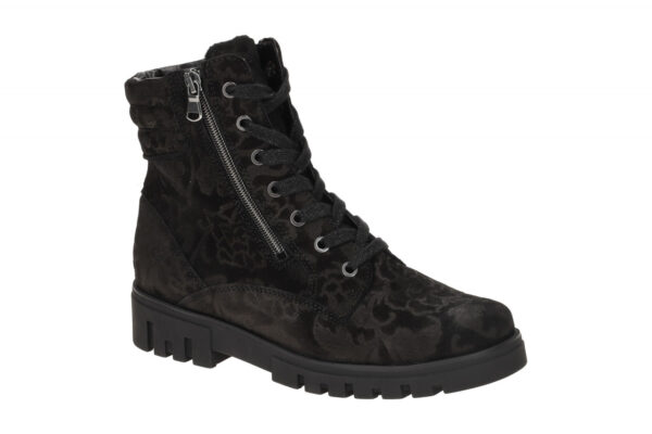 Waldl?ufer H 723807 147 001 schwarz - bequeme Stiefelette f?r Damen