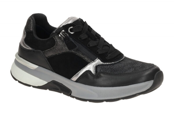 Gabor ROLLINGSOFT 76.847.67 schwarz - bequeme Halbschuhe f?r Damen