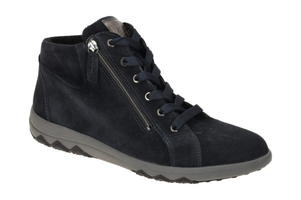 Waldl?ufer H 961801 200 021 dunkel-blau - Mid Cut Sneakers f?r Damen