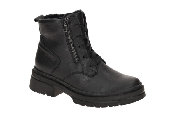Waldl?ufer H 930802 139 001 schwarz - bequeme Stiefelette f?r Damen