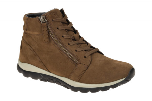 Gabor ROLLINGSOFT 76.868.41 hell-braun - bequeme Stiefelette f?r Damen