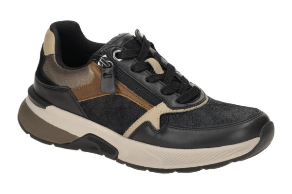 Gabor ROLLINGSOFT 76.847.65 schwarz - bequeme Halbschuhe f?r Damen