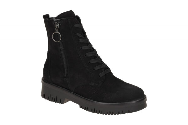 Waldl?ufer H 934802 189 001 schwarz - bequeme Stiefelette f?r Damen