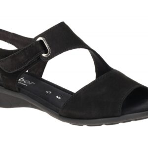 Gabor FLORENZ 66.063.47 schwarz - Sandalette f?r Damen