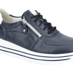 Waldl?ufer H 758009 200 194 dunkel-blau - bequeme Halbschuhe f?r Damen