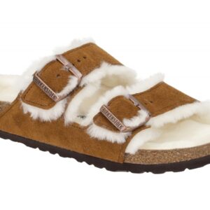 Birkenstock ARIZONA SHEARLING 1001128 hell-braun - UNISEX Damen- und Herrensc...