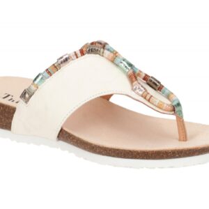 Think JULIA 3-000211-1000 wei? - Pantoletten f?r Damen