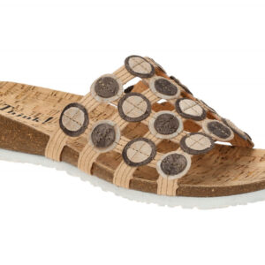 Think JULIA 3-000247-4010 beige - bequeme Pantolette f?r Damen