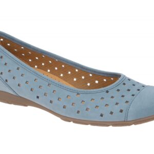 Gabor 64.169.10 hell-blau - Ballerina - Halbschuhe - Slipper f?r Damen