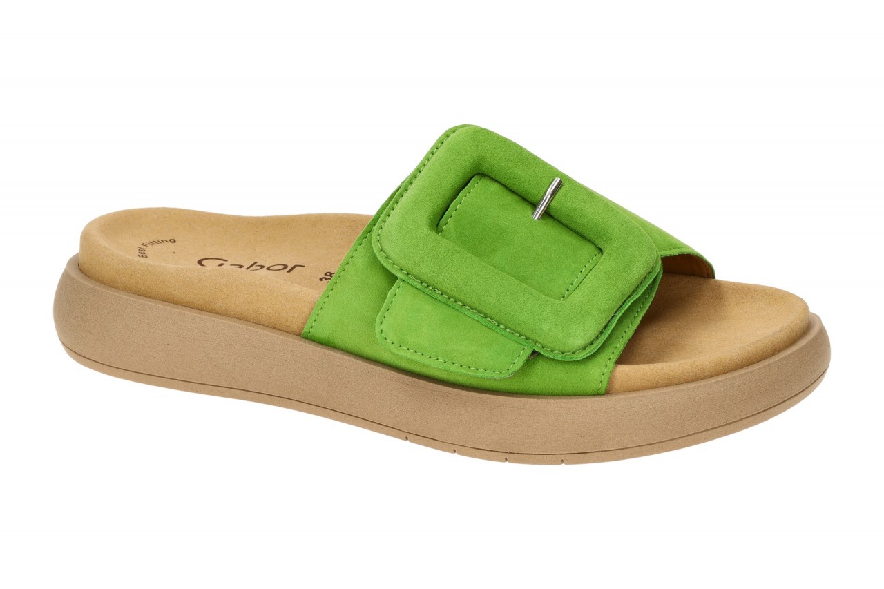 Gabor 63.751.11 hell-gr?n - bequeme Pantolette f?r Damen 1 Gabor 63.751.11 hell-gr?n - bequeme Pantolette f?r Damen