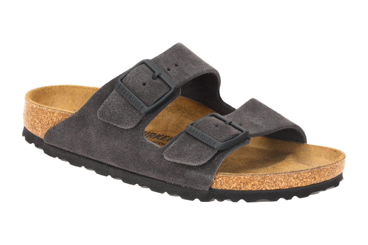 Birkenstock ARIZONA BS 1028592 dunkel-grau - bequeme Pantolette f?r Damen 1 Birkenstock ARIZONA BS 1028592 dunkel-grau - bequeme Pantolette f?r Damen