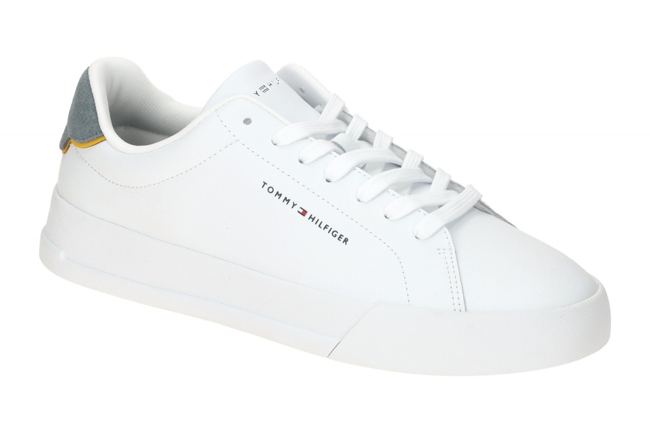 Tommy Hilfiger TH COURT LTH DETAIL ESS FM05367 PN6 wei? - Sneakers f?r Herren 1 Tommy Hilfiger TH COURT LTH DETAIL ESS FM05367 PN6 wei? - Sneakers f?r Herren