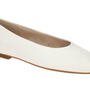 Gabor 64.140.20 wei? - Ballerina - Halbschuhe - Slipper f?r Damen