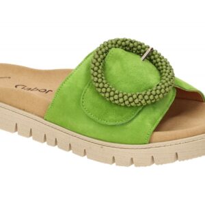 Gabor 63.745.19 hell-gr?n - Pantolette f?r Damen