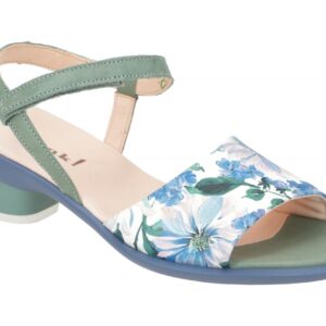 Think ZAZA 3-000596-9020 gr?n - Riemchen Sandale f?r Damen