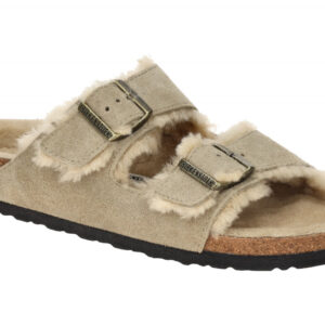 Birkenstock ARIZONA SHEARLING 1028293 taupe - UNISEX Damen- und Herrenschuhe