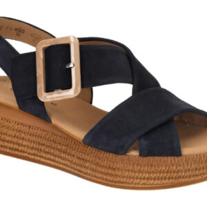 Gabor 64.572.16 dunkel-blau - Riemchen Sandale f?r Damen