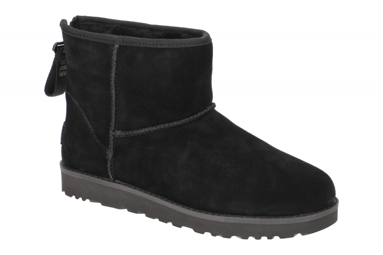 UGG CLASSIC MINI LOGO ZIP 1122671 blk schwarz - Winterstiefel f?r Damen 1 UGG CLASSIC MINI LOGO ZIP 1122671 blk schwarz - Winterstiefel f?r Damen