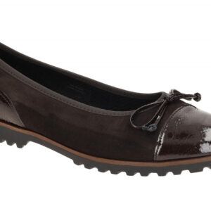 Gabor 74.100.18 dunkel-braun - Ballerina - Halbschuhe - Slipper f?r Damen