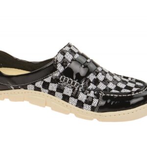 Eject FLIGHT 16161/1.002 black-white schwarz - Slipper f?r Damen