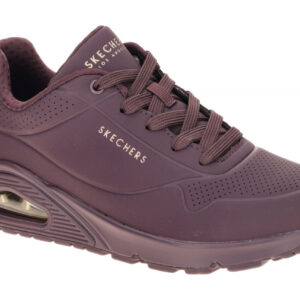 Skechers UNO 73690 WINE bordo - sportliche Halbschuhe f?r Damen