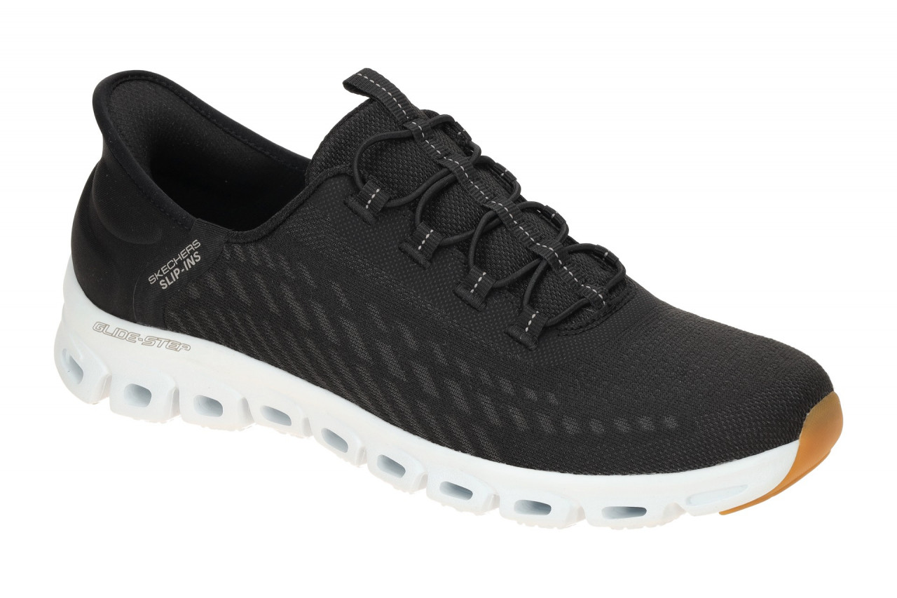 Skechers GLIDE STEP 104574 BKW schwarz - sportliche Slipper f?r Damen 1 Skechers GLIDE STEP 104574 BKW schwarz - sportliche Slipper f?r Damen