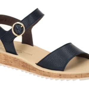 Paul Green 7134-03 dunkel-blau - Riemchen Sandale f?r Damen