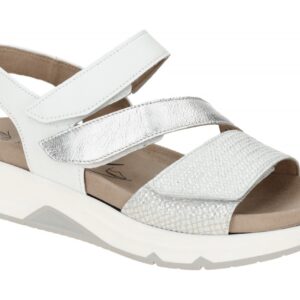 Gabor ROLLINGSOFT 66.882.51 silber - Sandalette f?r Damen