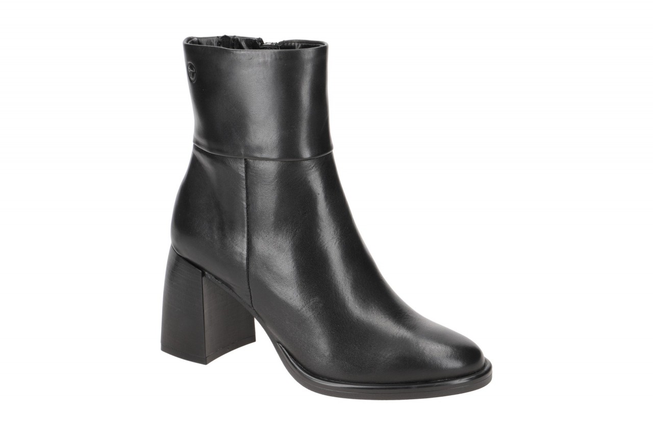 Tamaris Stiefelette Ankle Boots schwarz Leder 1-25013-41 1 Tamaris Stiefelette Ankle Boots schwarz Leder 1-25013-41