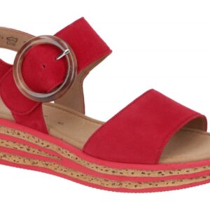 Gabor 64.550.15 rot - Riemchen Sandale f?r Damen